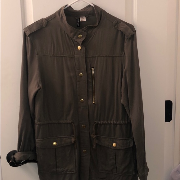 H&M Jackets & Coats Hm Army Jacket Poshmark